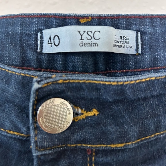 High Rise Flare Cotton Jeans - Picture 3 of 11